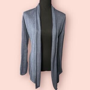 Rachel Zoe XS Cardigan 100% Linen Sweater Light Blue Open Front Summer